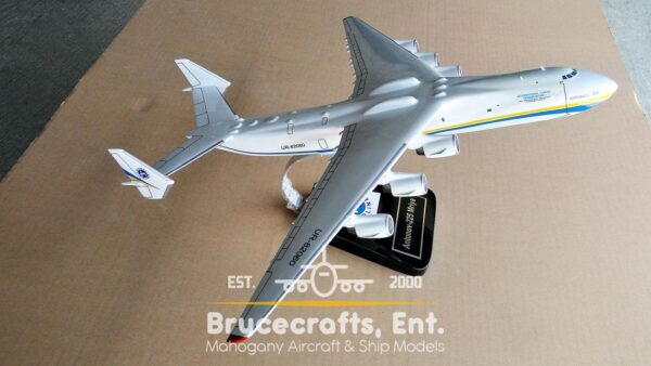 Model of Antonov 225 Mriya with detailed craftsmanship.